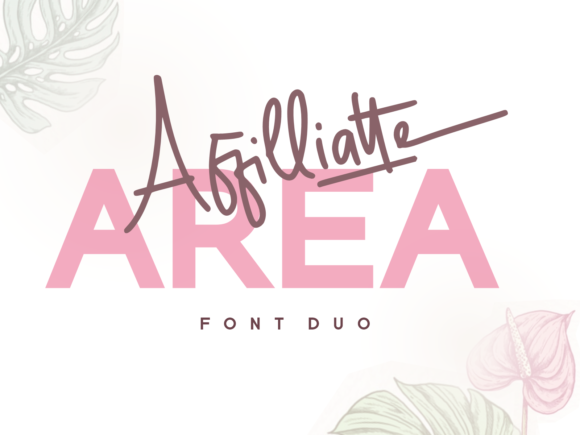 Affilliatte Area: A Dainty Typeface for Modern Web Design