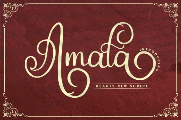 Amala Font: Elevating Web Design with Elegant Script Typography