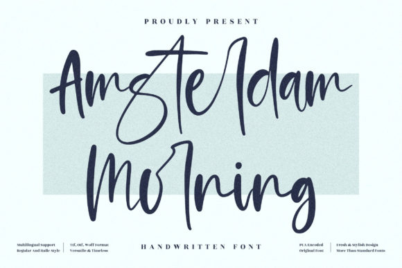 Amsterdam Morning: The Perfect Handwritten Font for Crafters