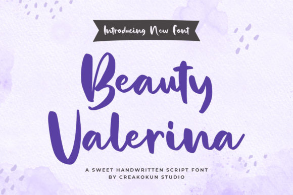 Beauty Valerina: A Fluid Script Font for Digital Branding
