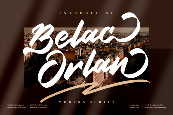 Belac Orlan: A Stylish Script Font for Modern Web Design