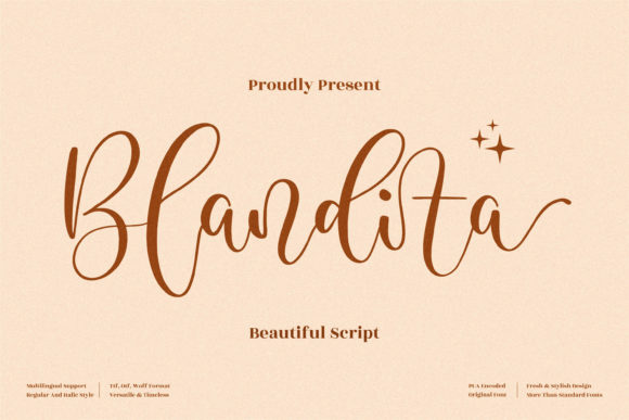 Blandita: The Handwritten Font That Elevates Your Brand