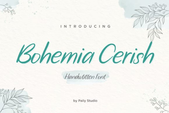 Bohemia Cerish: The Handwritten Font for Makers