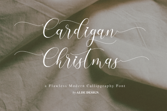 Cardigan Christmas: A Handwritten Font for Small Business Branding