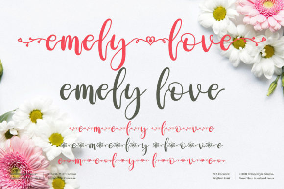 Elevate Web Design with the Emely Love Typeface