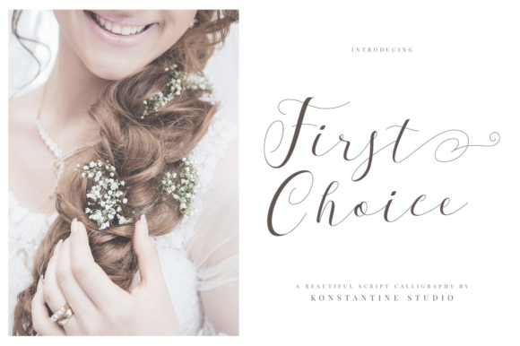 First Choice Font Review: Elegant Script for Branding