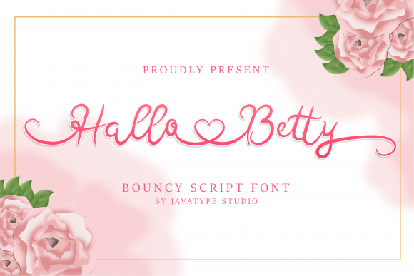 Hallo Betty: A Handwritten Font for Campaign Visuals