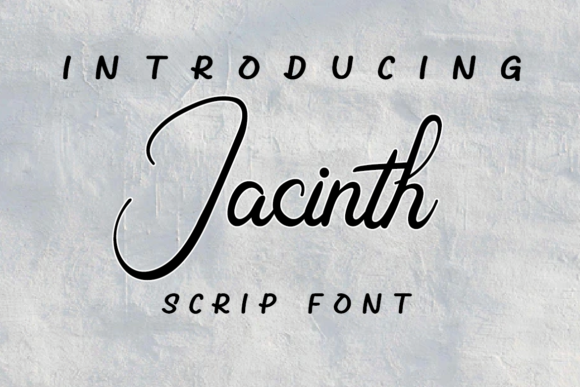 Jacinth: A Flowing Script Font for Elegant Editorial Design