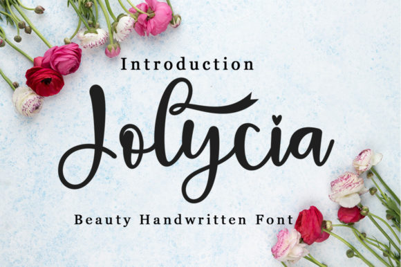 Jolycia: A Flowing Typeface for Elegant Editorial Design