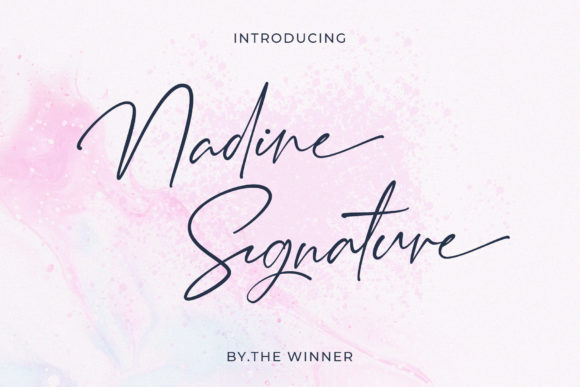 Nadine Signature: A Handwritten Typeface for Editorial Elegance