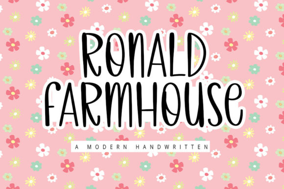 Ronald Farmhouse: A Handwritten Font for Polished Branding