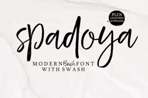 Spadoya: A Designer's Take on Bold Script Branding