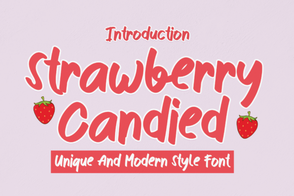 Strawberry Candied: A Handwritten Typeface for Web Design