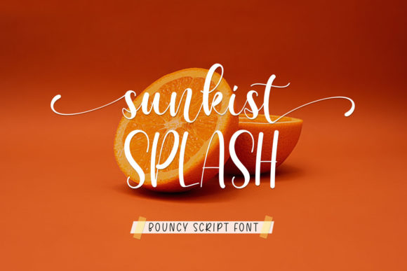 Sunkist Splash: The Script Font That Elevates Small Business Brands